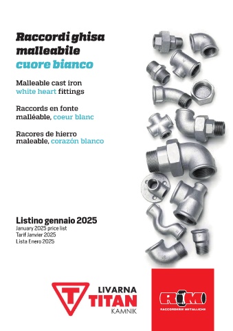 raccorderie metalliche - listino ghisa 2025 raccorderie metalliche - listino ghisa 2025